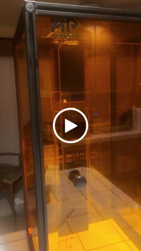 Customer video review of Monport Laser Engraver Enclosure for GQ & GPro Fiber Laser (with Door Protection Switch)