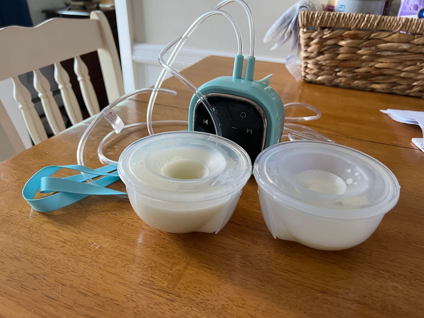 Customer photo review of Silicone Hands Free Collection Cups