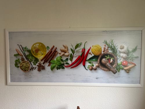Customer photo review of Poster | Frische Kräuter & Gewürze | Panorama