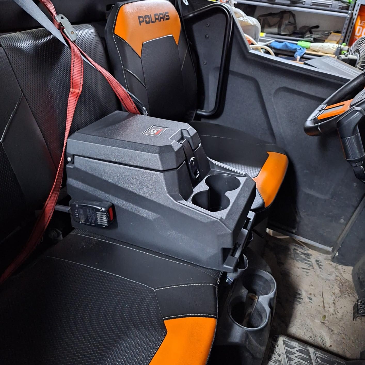 Customer photo review of UTV Bench Seat Center Console Box for Polaris Ranger XP 1000/Crew 2017-2024