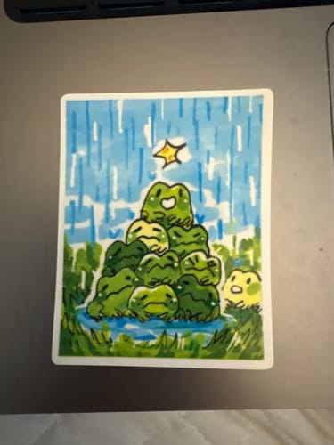 Customer photo review of Tiny Frog Art Stickers V2