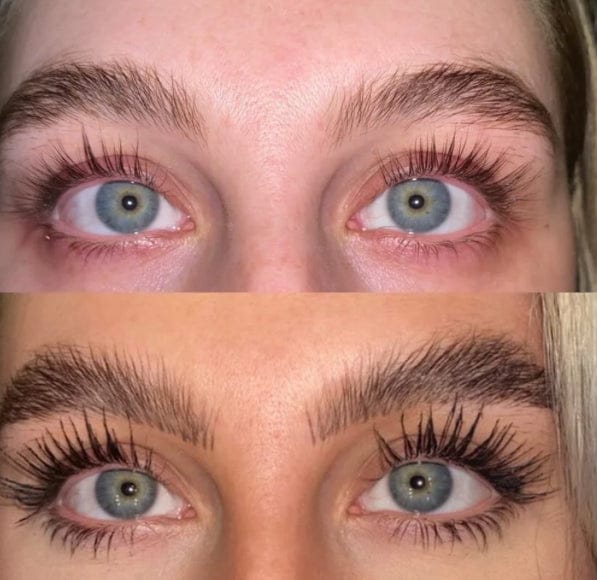 Customer photo review of Eyelash Growth Serum