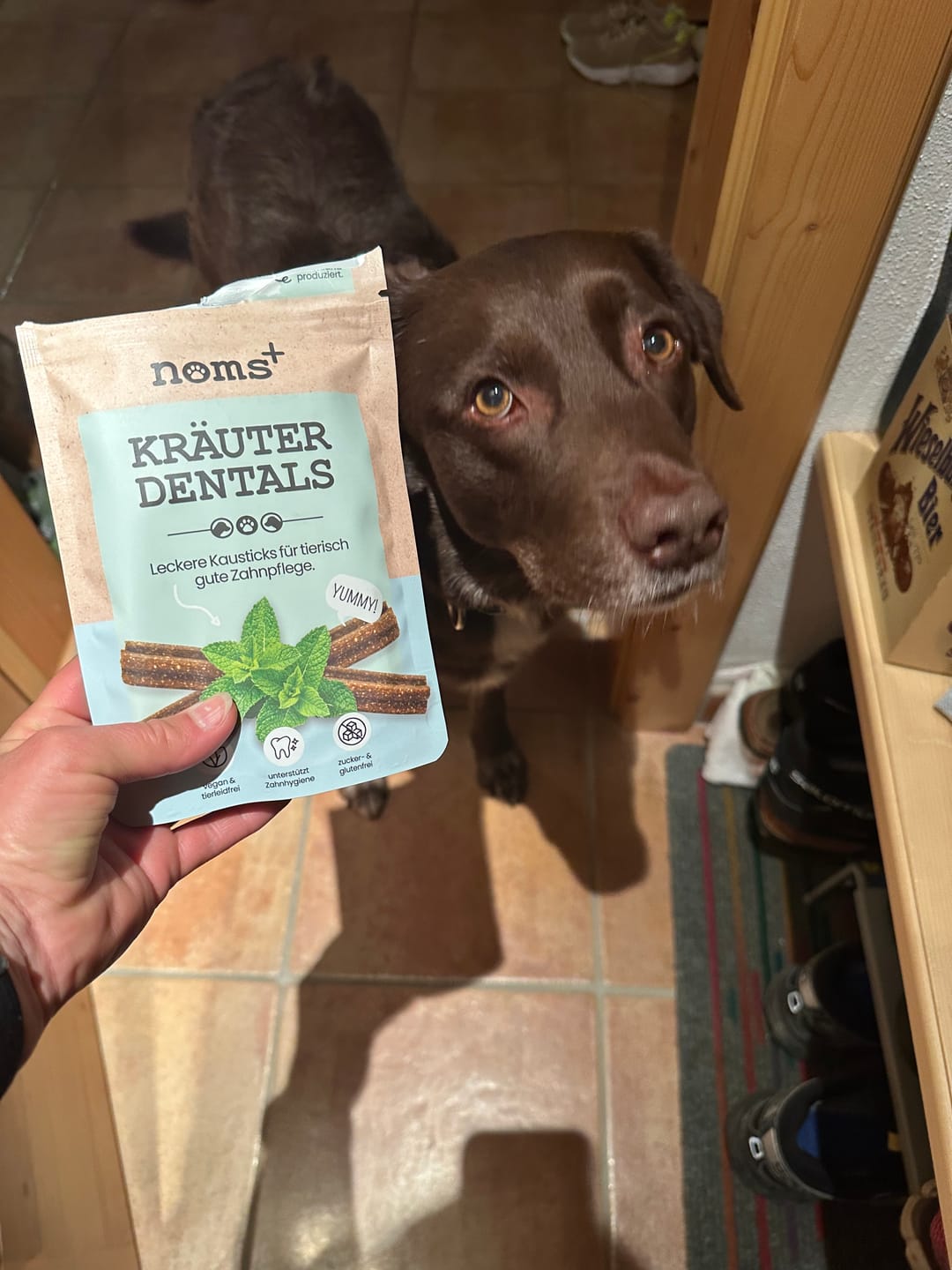 Customer photo review of Kräuter Dentals für Hunde zur Zahn- und Darmpflege (150g)