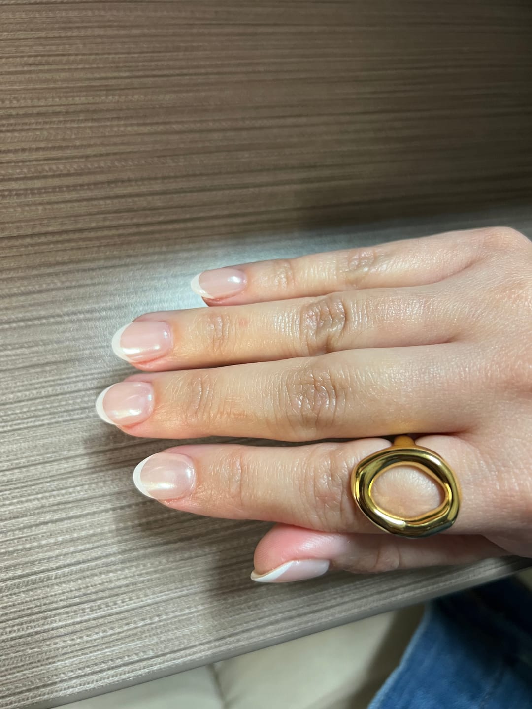 Customer photo review of Vina Melted Gold Ring