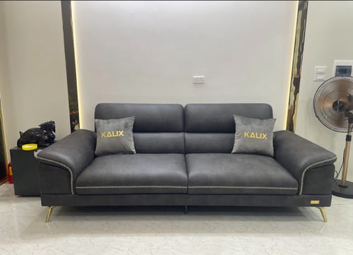 Customer photo review of Sản phẩm có sẵn - Sofa văng Toscana 2m6 bọc da bò Nappa màu 327 - Notte