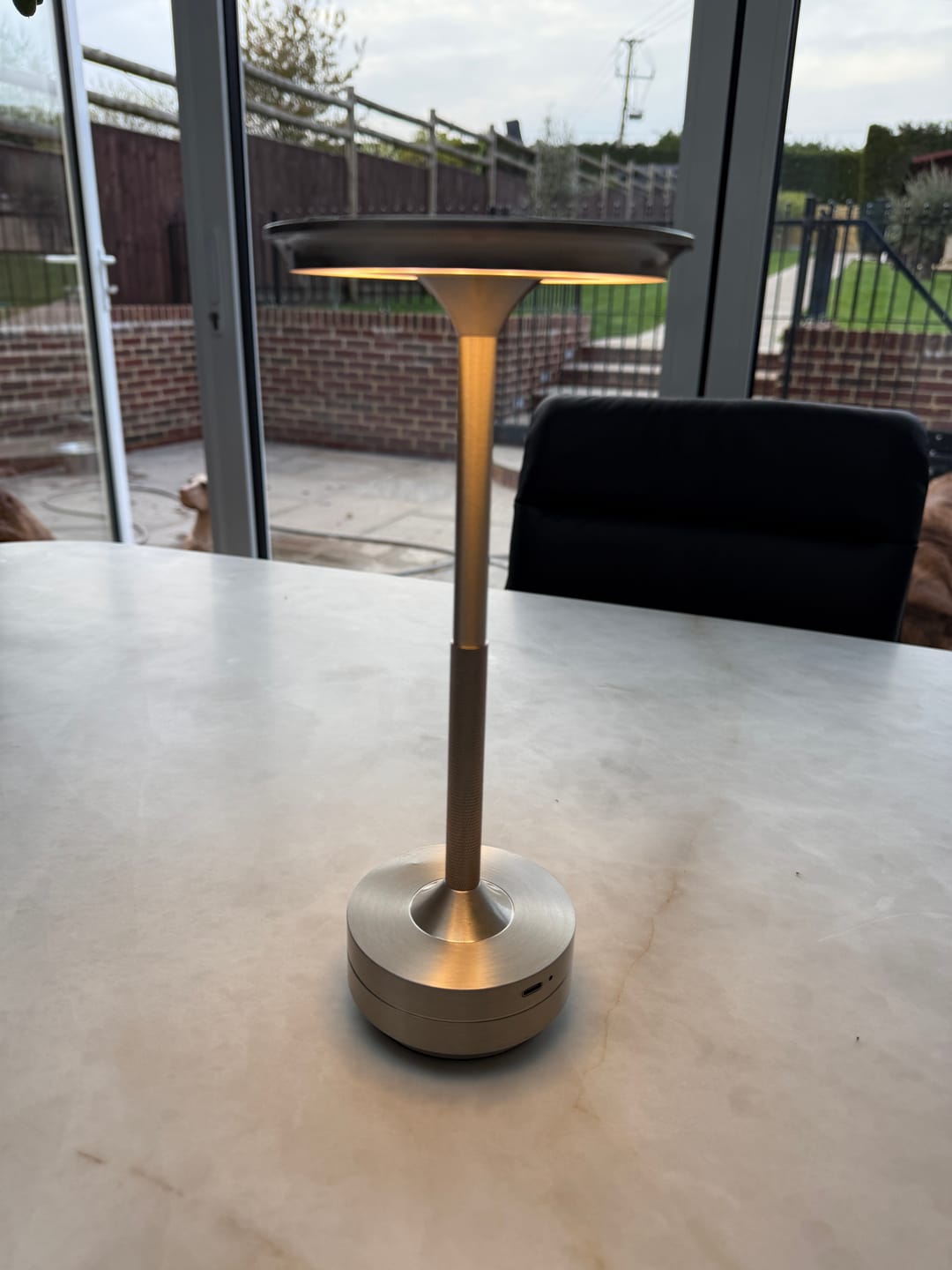 Customer photo review of Cordless Modern Aura Table Lamp - Cordless Table Lamp with Touch Control & Modern Nordic Design