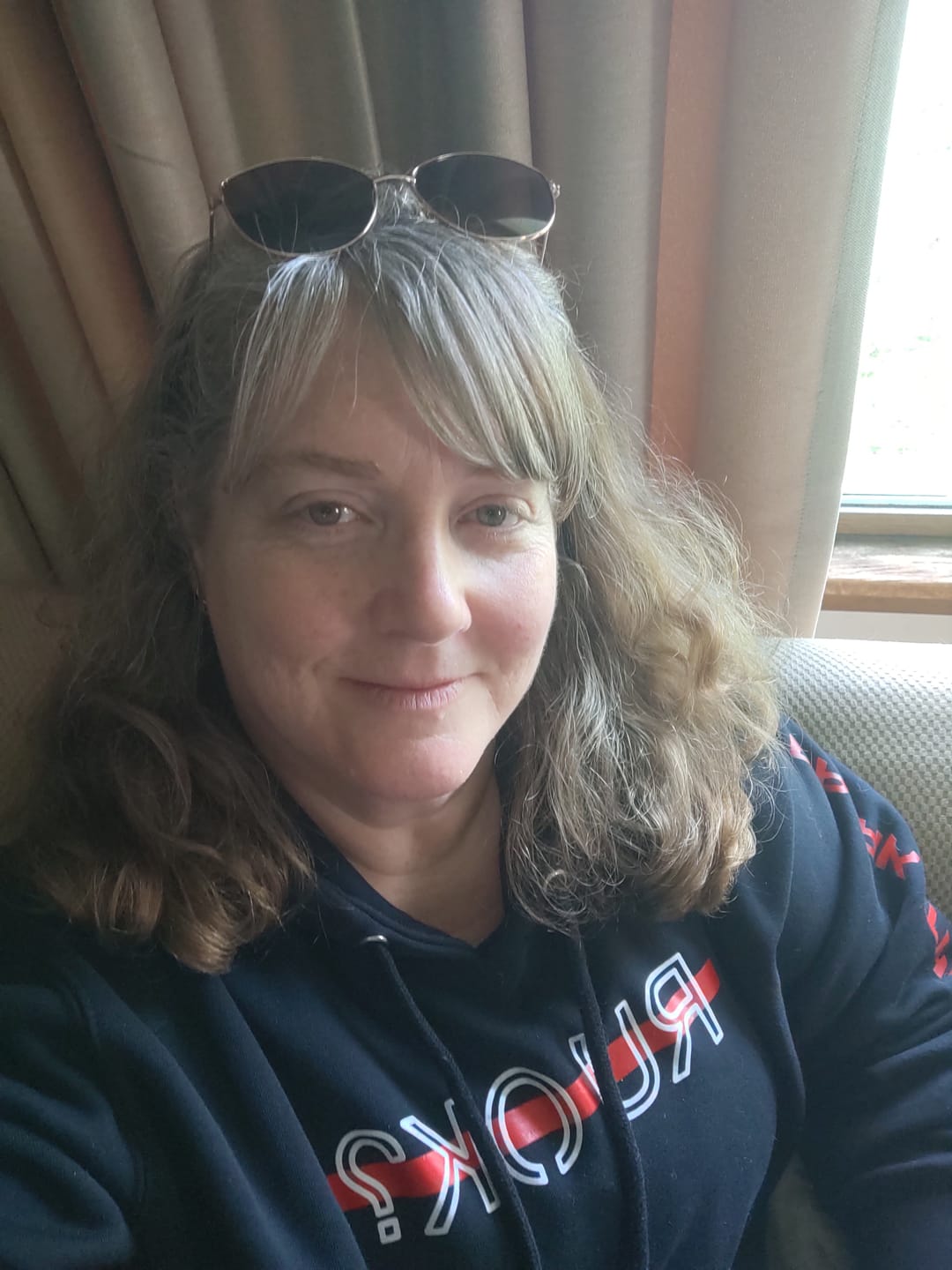 Customer photo review of Stigma Breaking Hoodie- Red Line