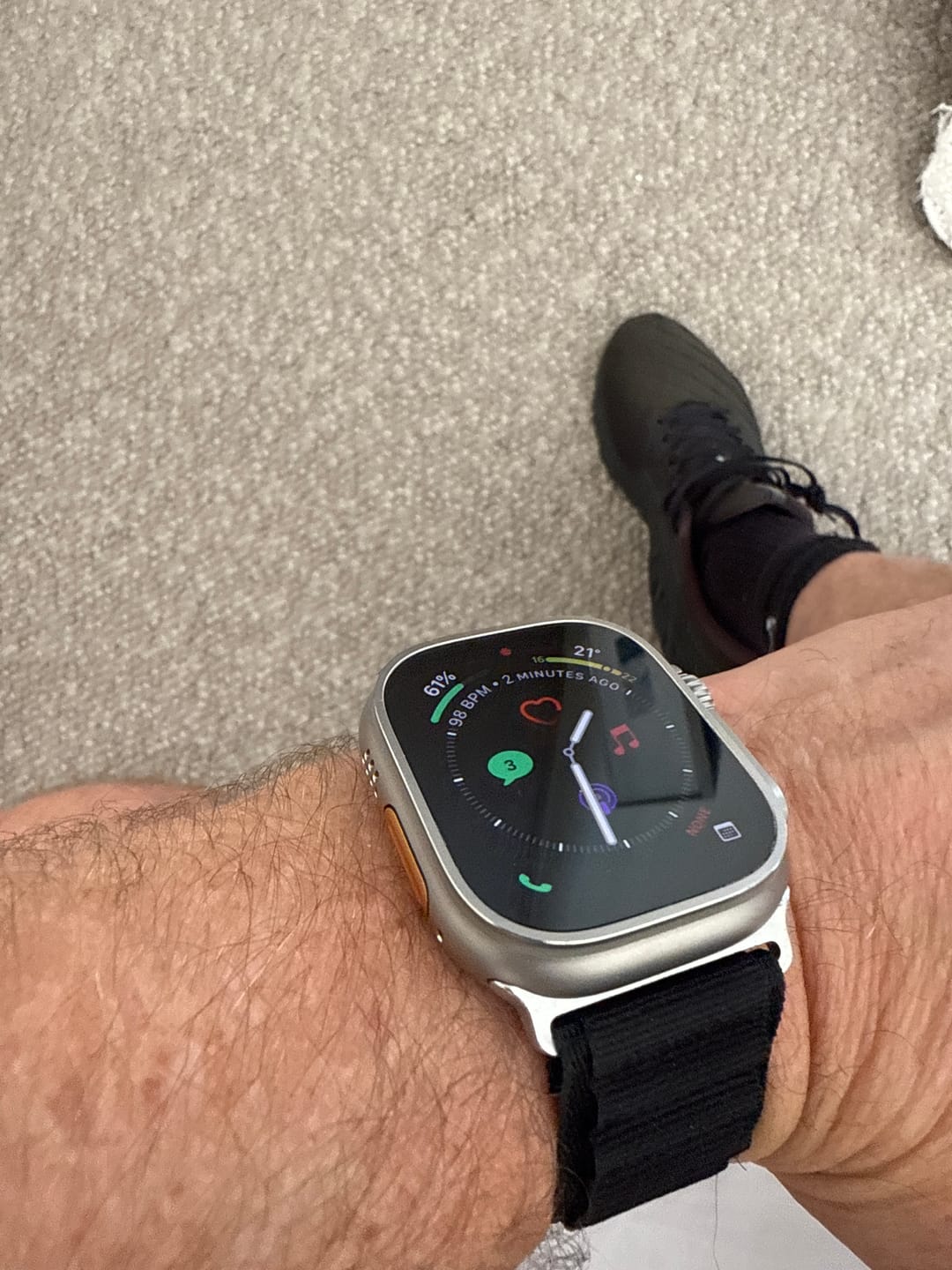 Customer photo review of Alpine Loop Apple Watch Band