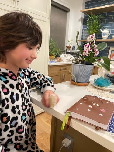 Customer photo review of Daily Planner - Undated - Caramel Brown