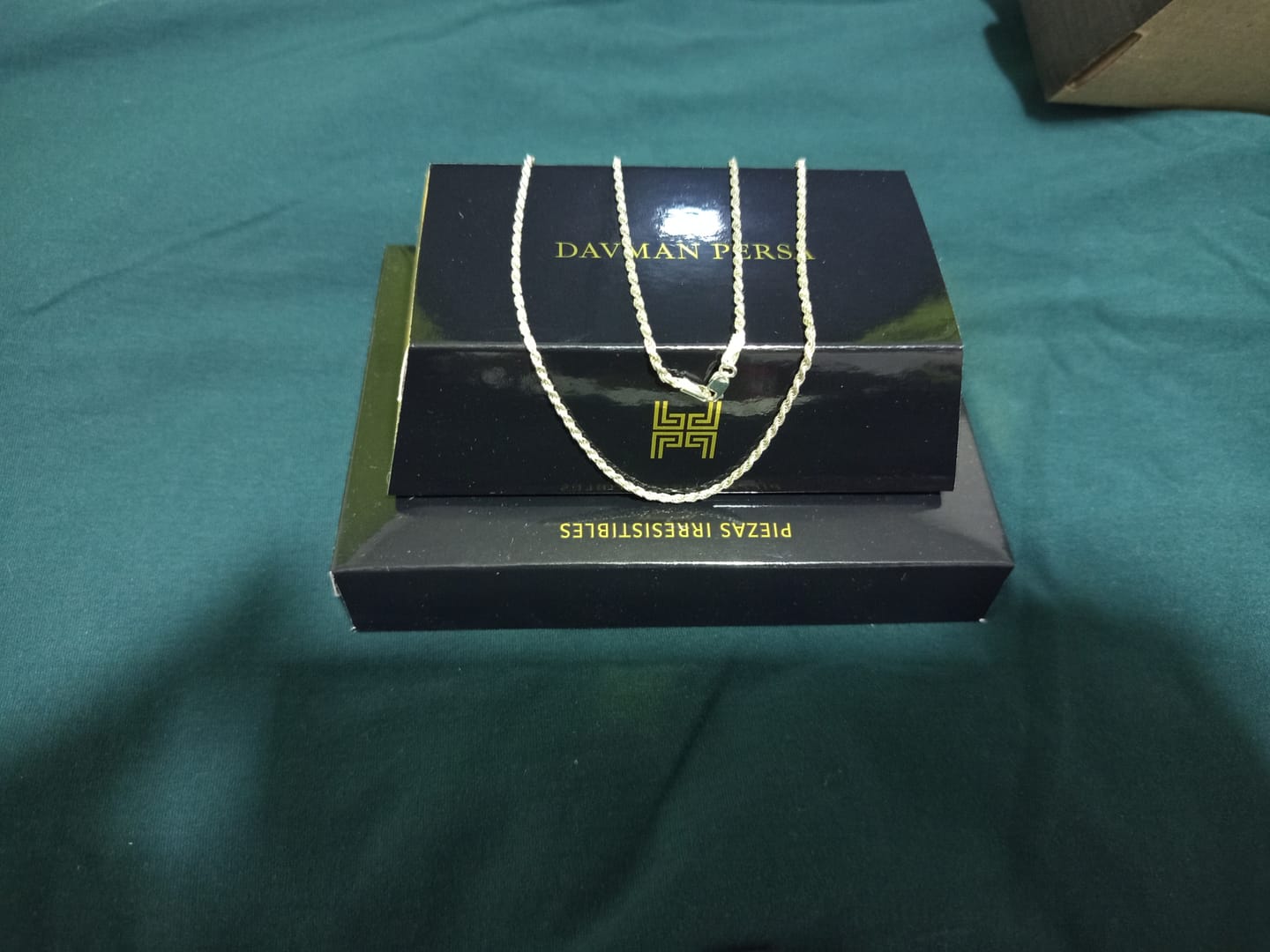 Customer photo review of Cadena Lazo en Plata 925 Para Caballero