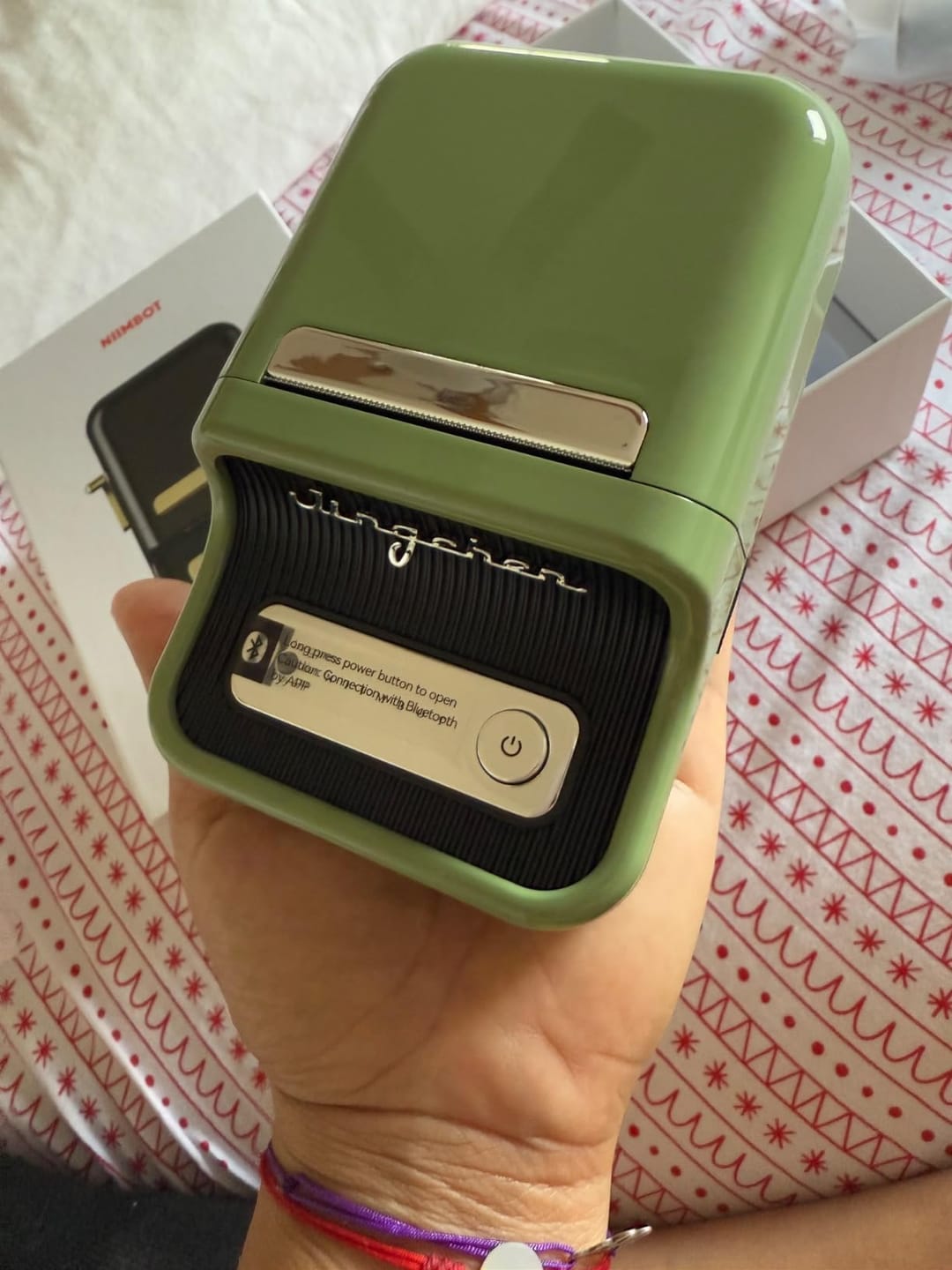 Customer photo review of B21 Bluetooth Thermal Label Printer, Efficient for Home, Office, Business