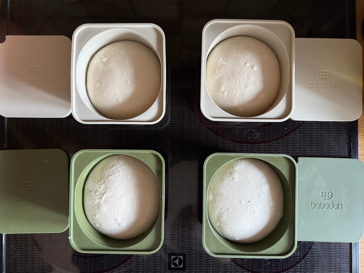 Customer photo review of Babadoh Silikon Pizzateig und Zutatenbehälter  6er-Set