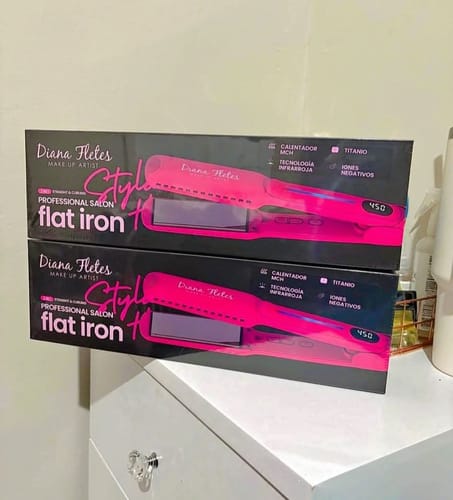 Customer photo review of Plancha Profesional Infrarroja Diana Fletes Titanium Galvanizado