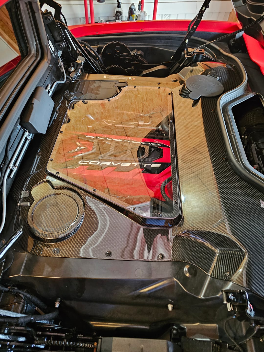 Customer photo review of Corvette C8 HTC Engine Bay Panel Cover