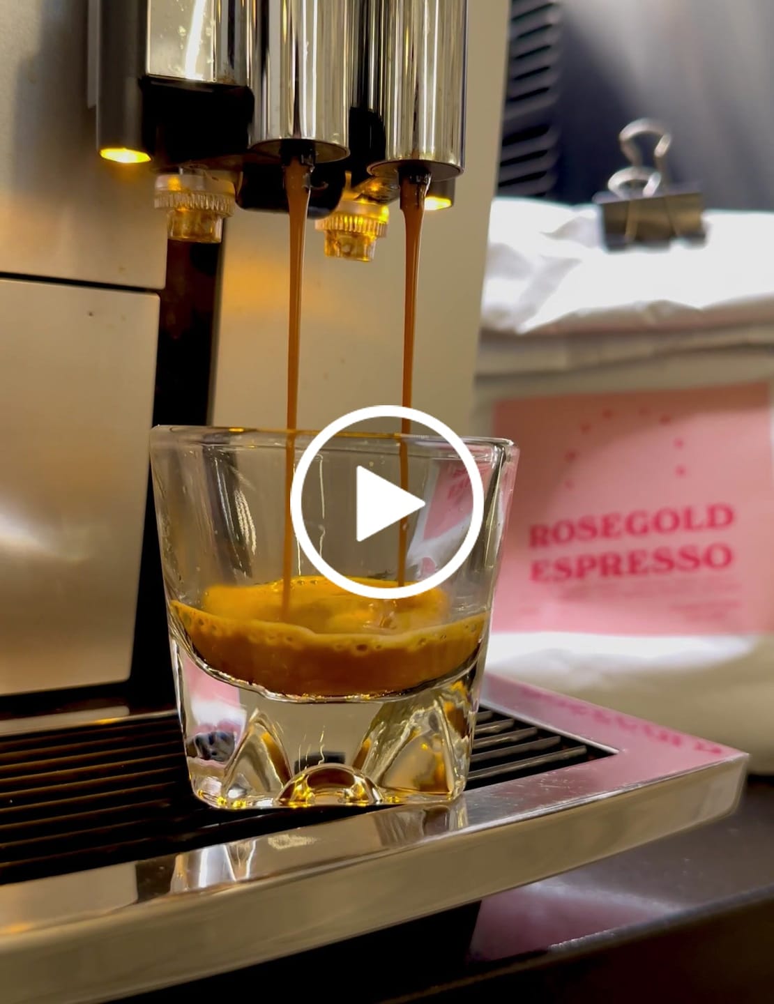 Customer video review of Rosegold Espresso