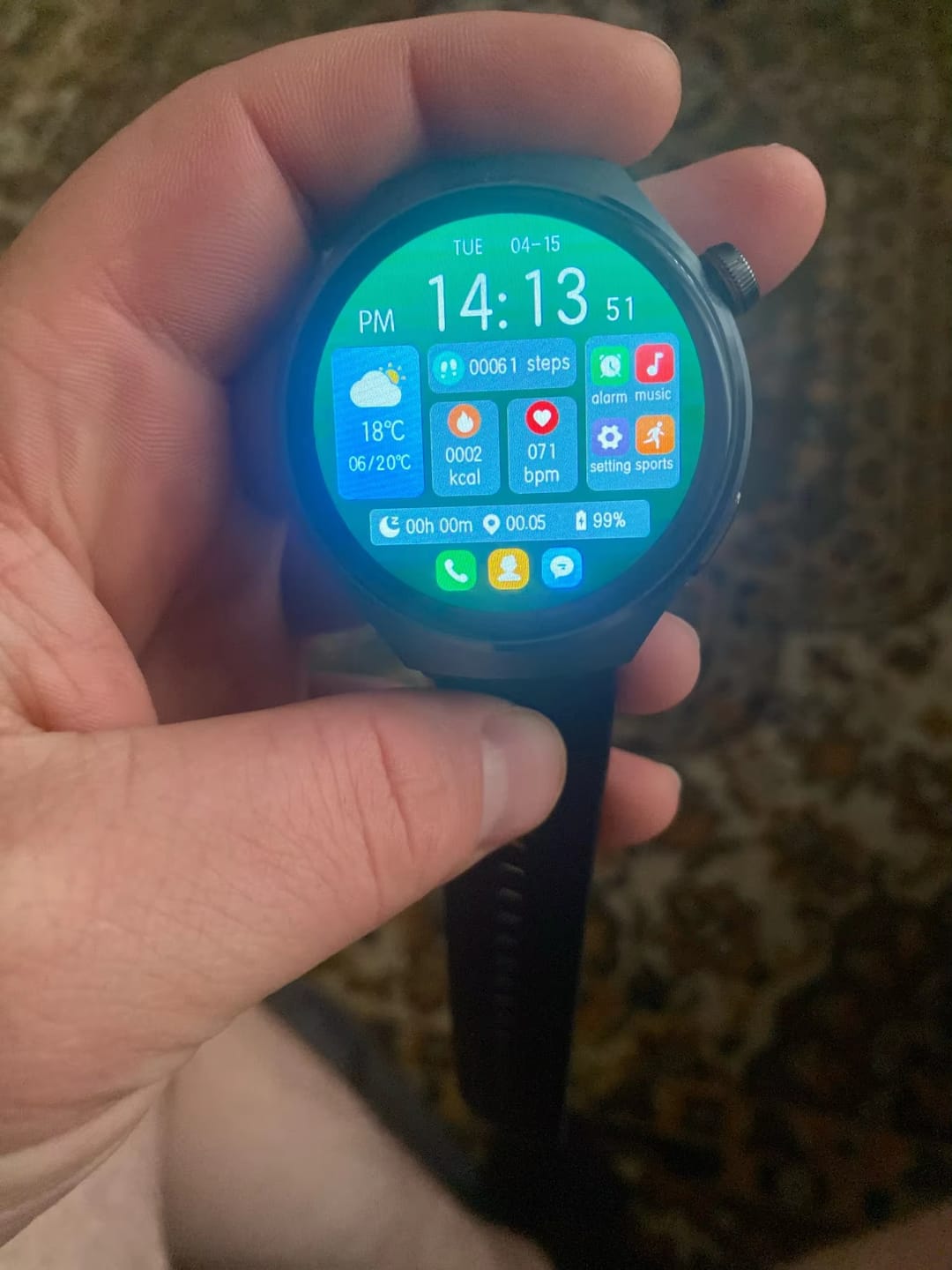 Customer photo review of Herren NFC Smartwatch – Orion