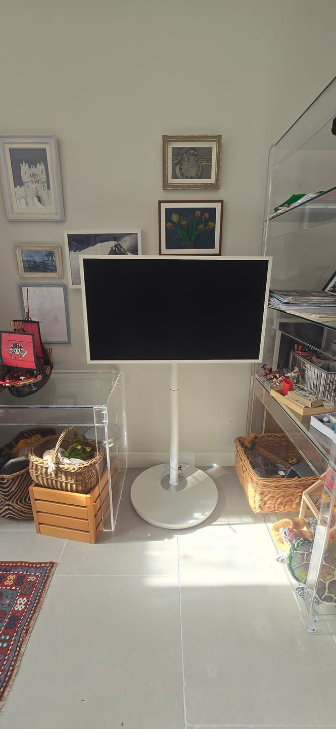 Customer photo review of Master V2 FT65 Floor TV Stand With Wheels