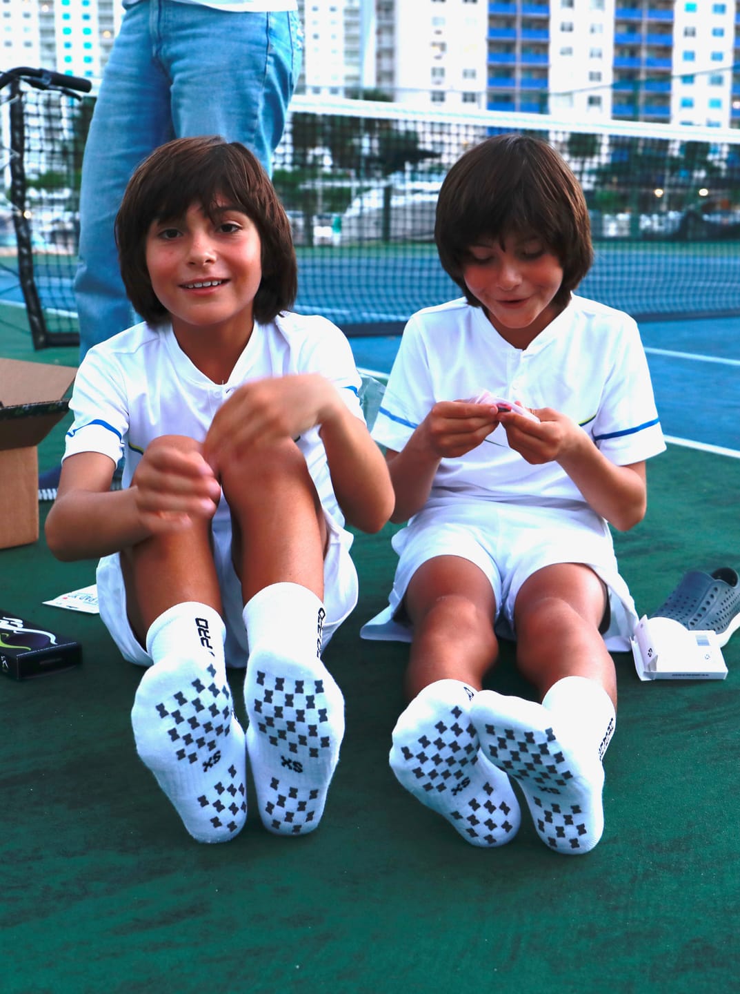Customer photo review of NEW! YOUTH/XS ULTRAGRIP V2 Dual sided Non-slip Technology Socks