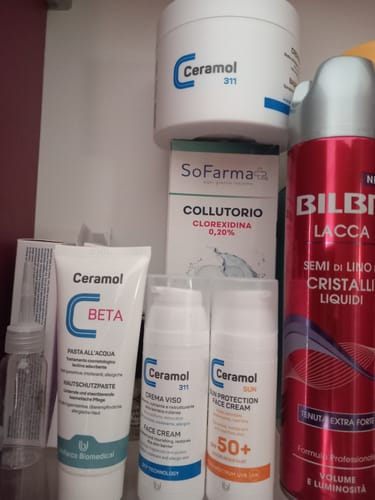 Customer photo review of SUN PROTECTION FACE CREAM SPF 50+