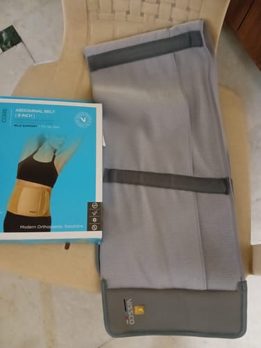 Customer photo review of Abdominal Belt (8") |Supports the Weak Abdominal Muscles to Relieve Pain (Beige)