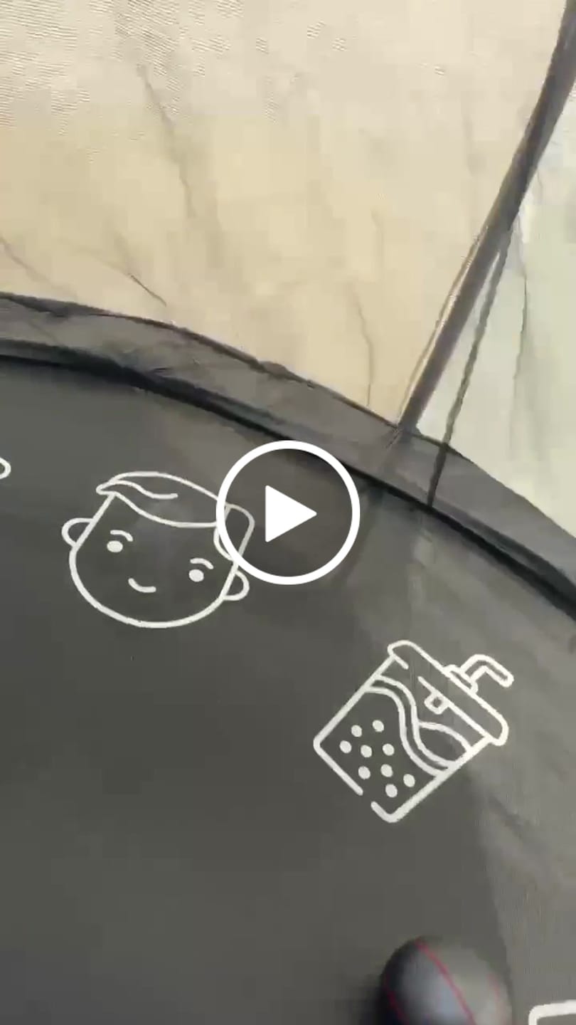 Customer video review of Trampoline Tent for Curved Pole Round Trampoline