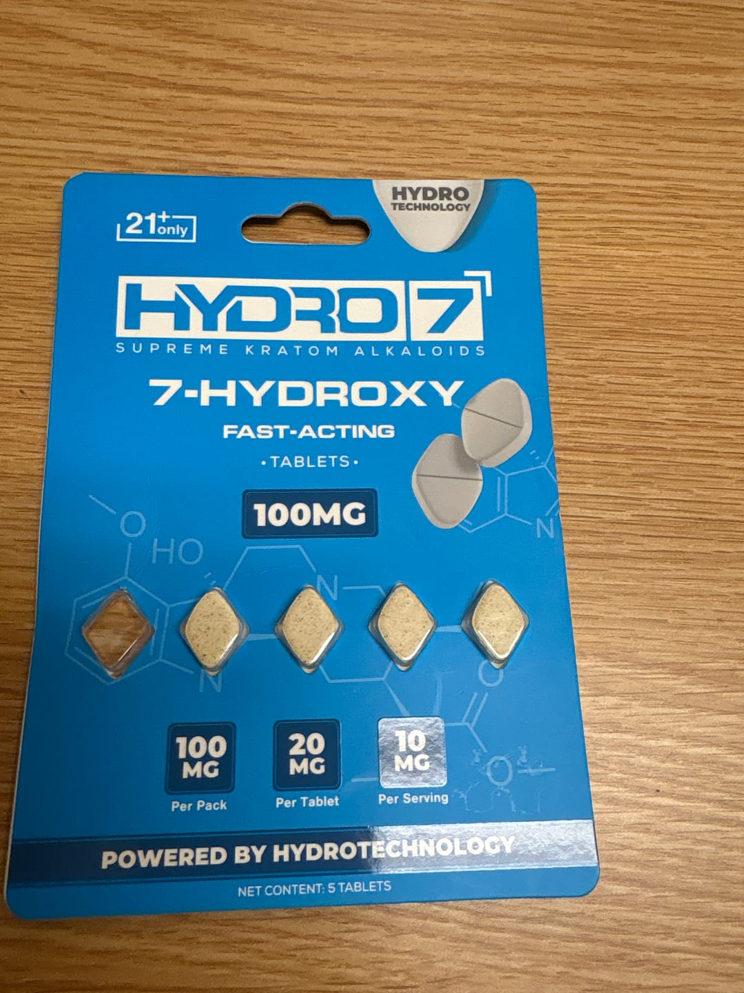 Customer photo review of 7-Hydroxy Tablets - 20MG (5 Count)