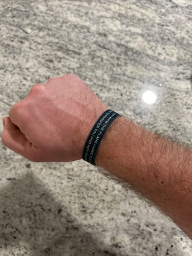 Customer photo review of Daily Bible Verse Wristband