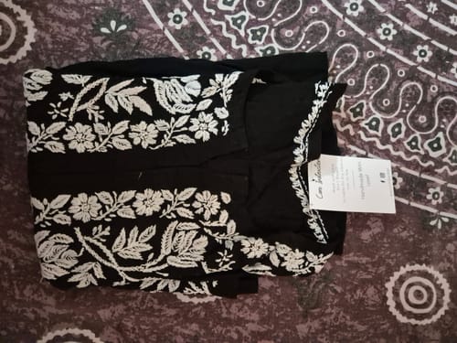 Customer photo review of Gul Black Long Modal Kurta