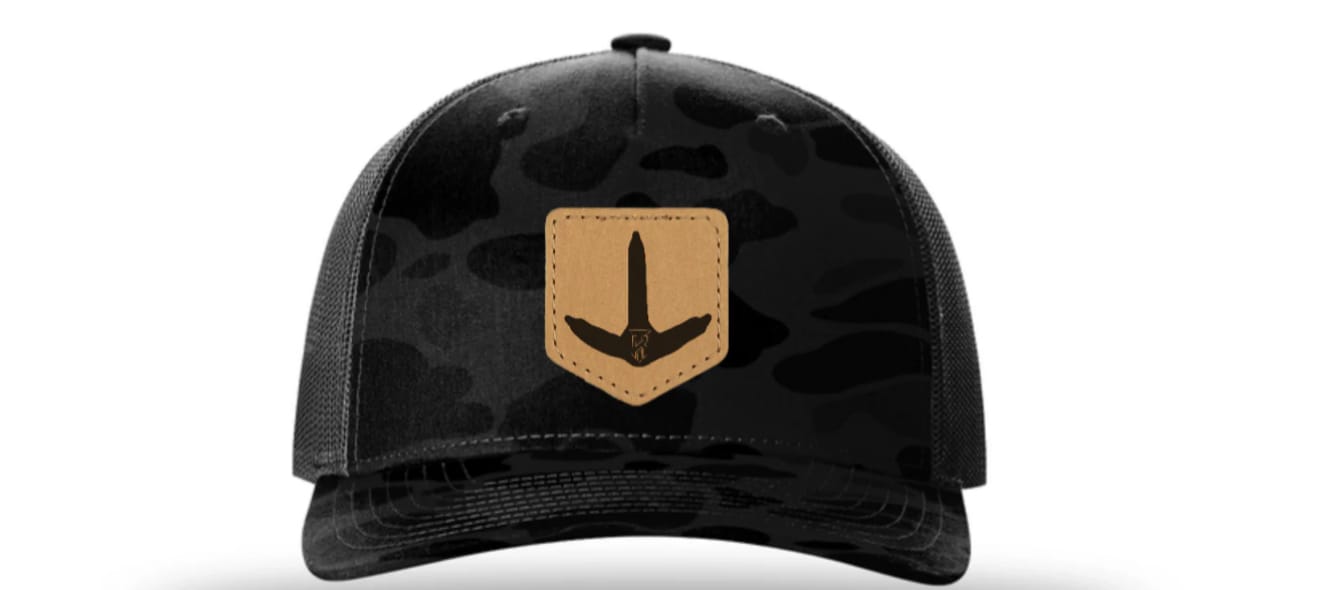 Customer photo review of Richardson 112PFP Camo Custom Leather Patch Hat