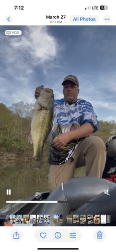 Customer photo review of Personalized Bass Fishing Jerseys For Fishing Team, Largemouth Bass Tournament Fishing Shirts | Blue IPHW4517