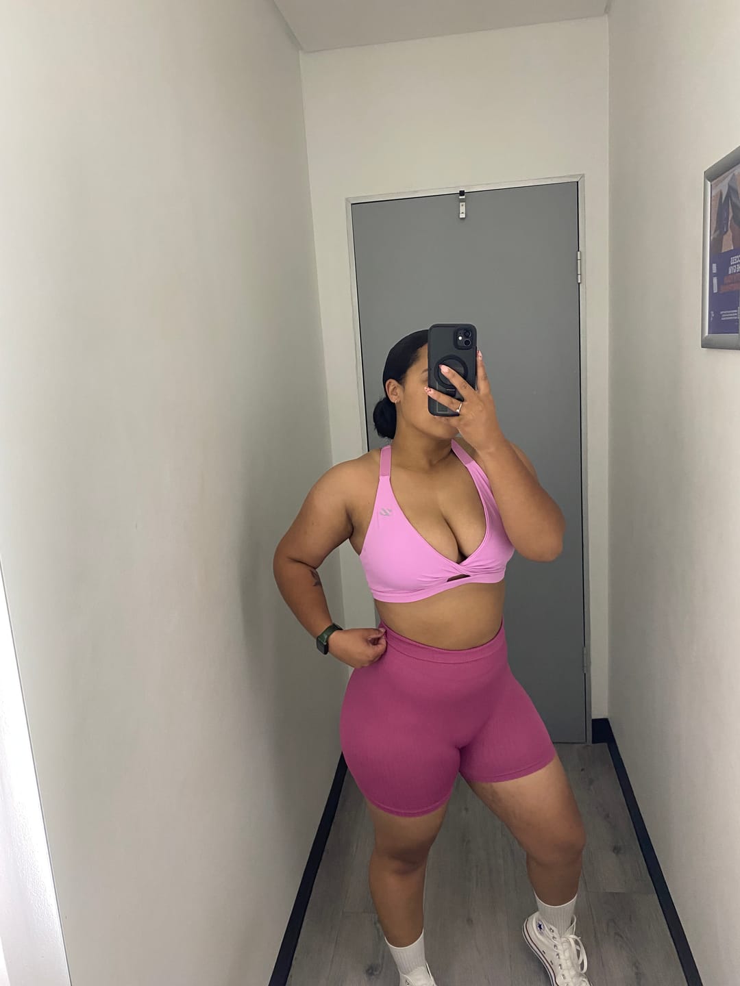 Customer photo review of Adjustable Strap Sports Bra