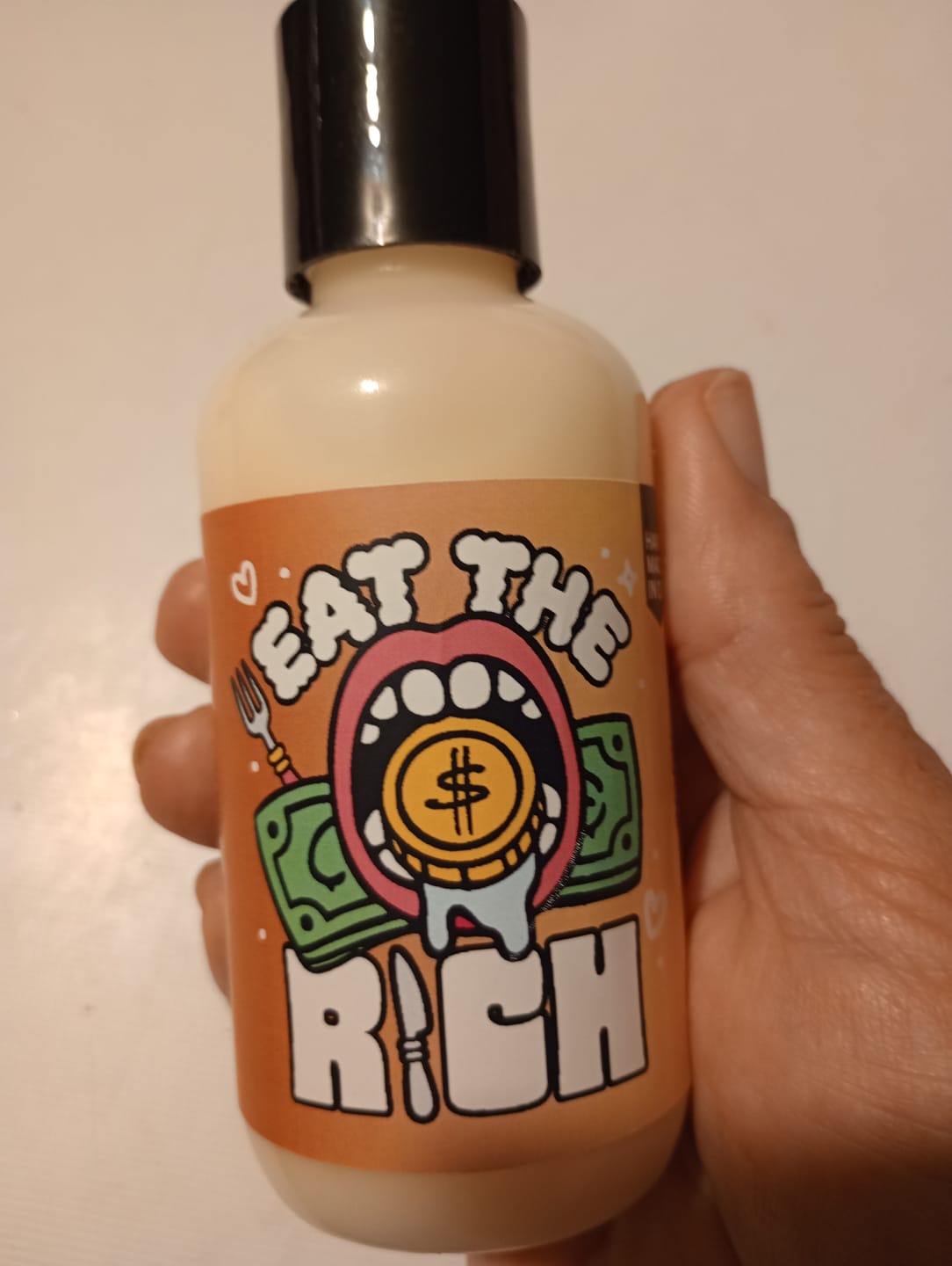 Customer photo review of Eat the Rich Body Lotion