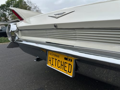 Customer photo review of 1962 CALIFORNIA LICENSE PLATE 6"x12" (156.5mm x 305mm)