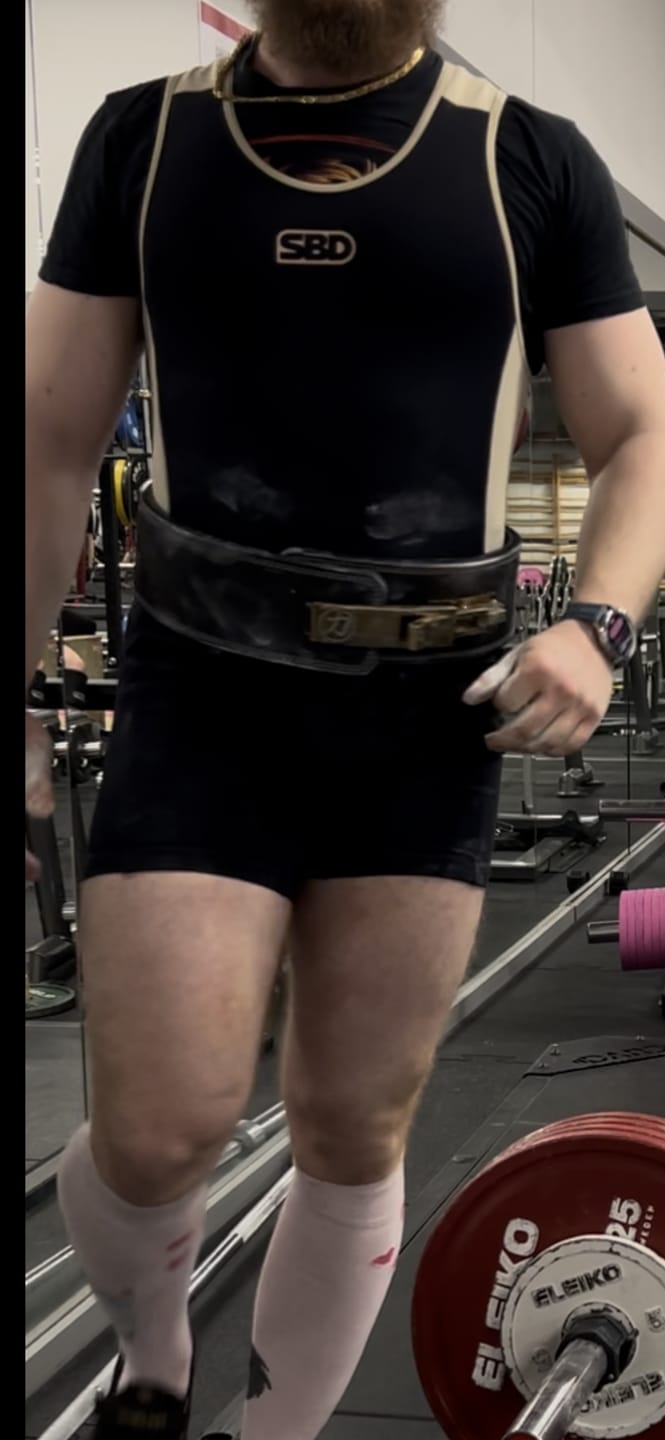 Customer photo review of Embossed Black Lever Belt, 13mm - IPF Approved