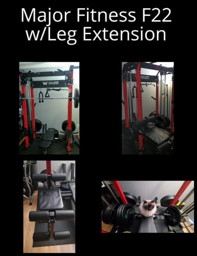 Customer photo review of Major Fitness Rack Mounted Leg Extension