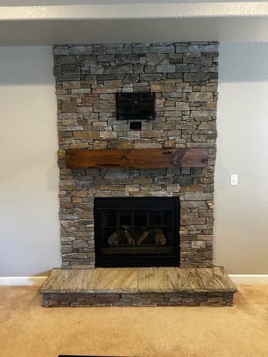 Customer photo review of Distressed Mantels
