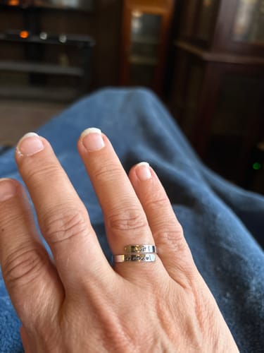 Customer photo review of Just Breathe Ring