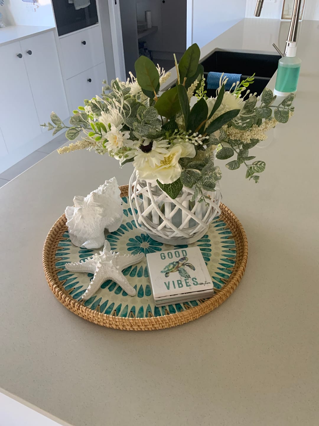 Customer photo review of Serene Large Rattan Tray