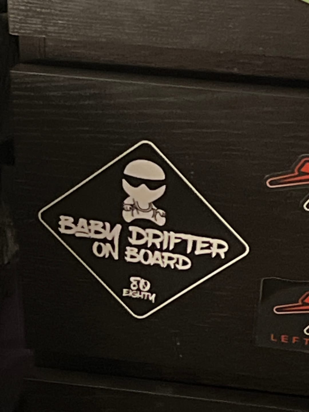 Customer photo review of 80Eighty® Baby On Board Sticker