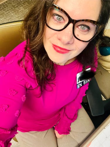 Customer photo review of Textured Dot Sleeve Tee