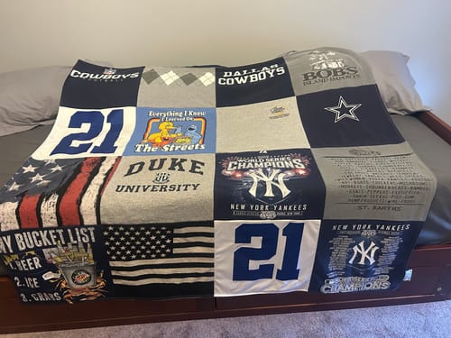 Customer photo review of Project Repat T-Shirt Quilt
