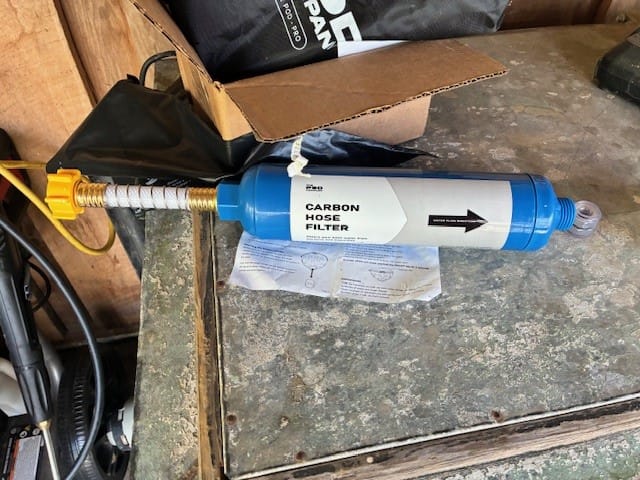 Customer photo review of Carbon Hose Filter