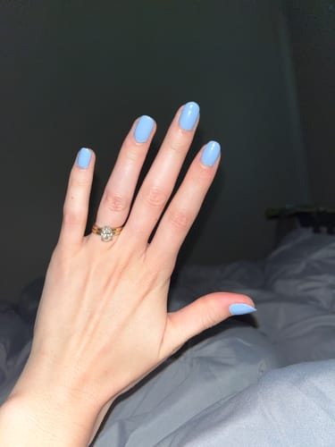 Customer photo review of G1145 Lake Serenity Blue Gel Polish