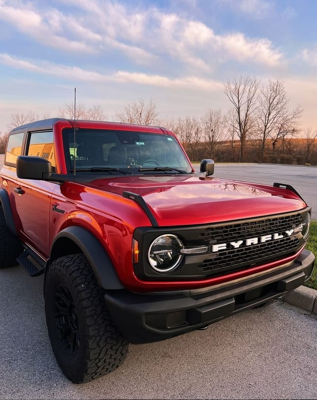 Customer photo review of Matte Black High Configuration Style Front Grille W/DIY Letters For 21+ Ford Bronco | In Stock On Apr 30