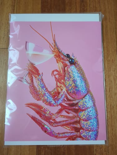 Customer photo review of Glitter Shrimp Print
