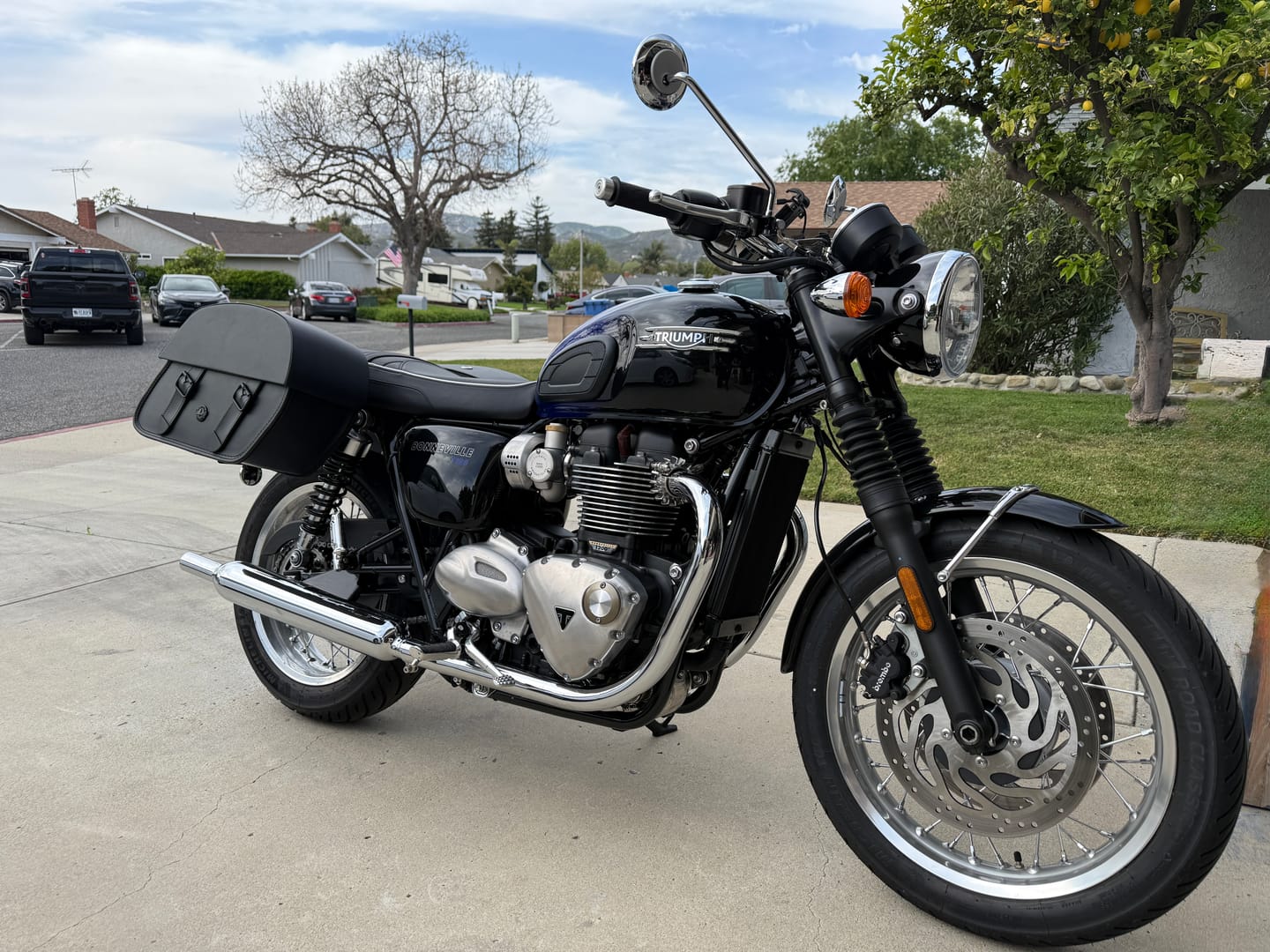 Customer photo review of 28L - Baelor Medium Quick Mount Triumph Bonneville T120 Motorcycle Saddlebags