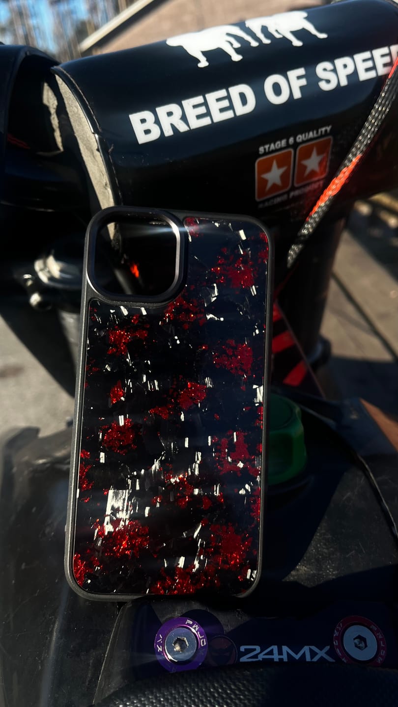 Customer photo review of Forged Carbon Red