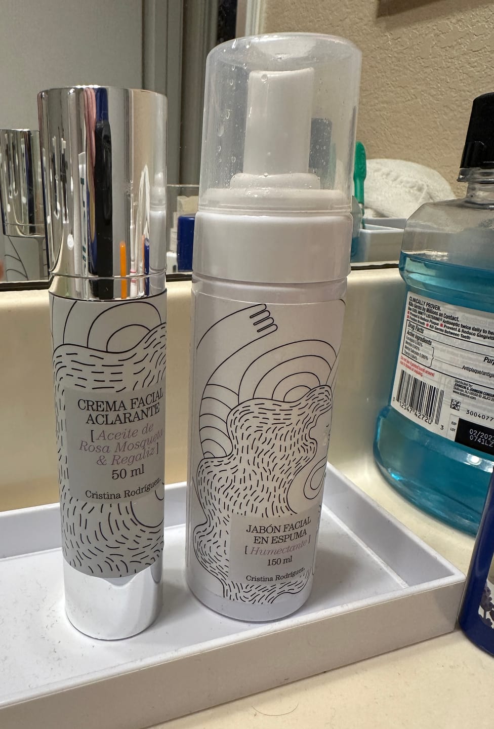 Customer photo review of Crema Facial Aclarante