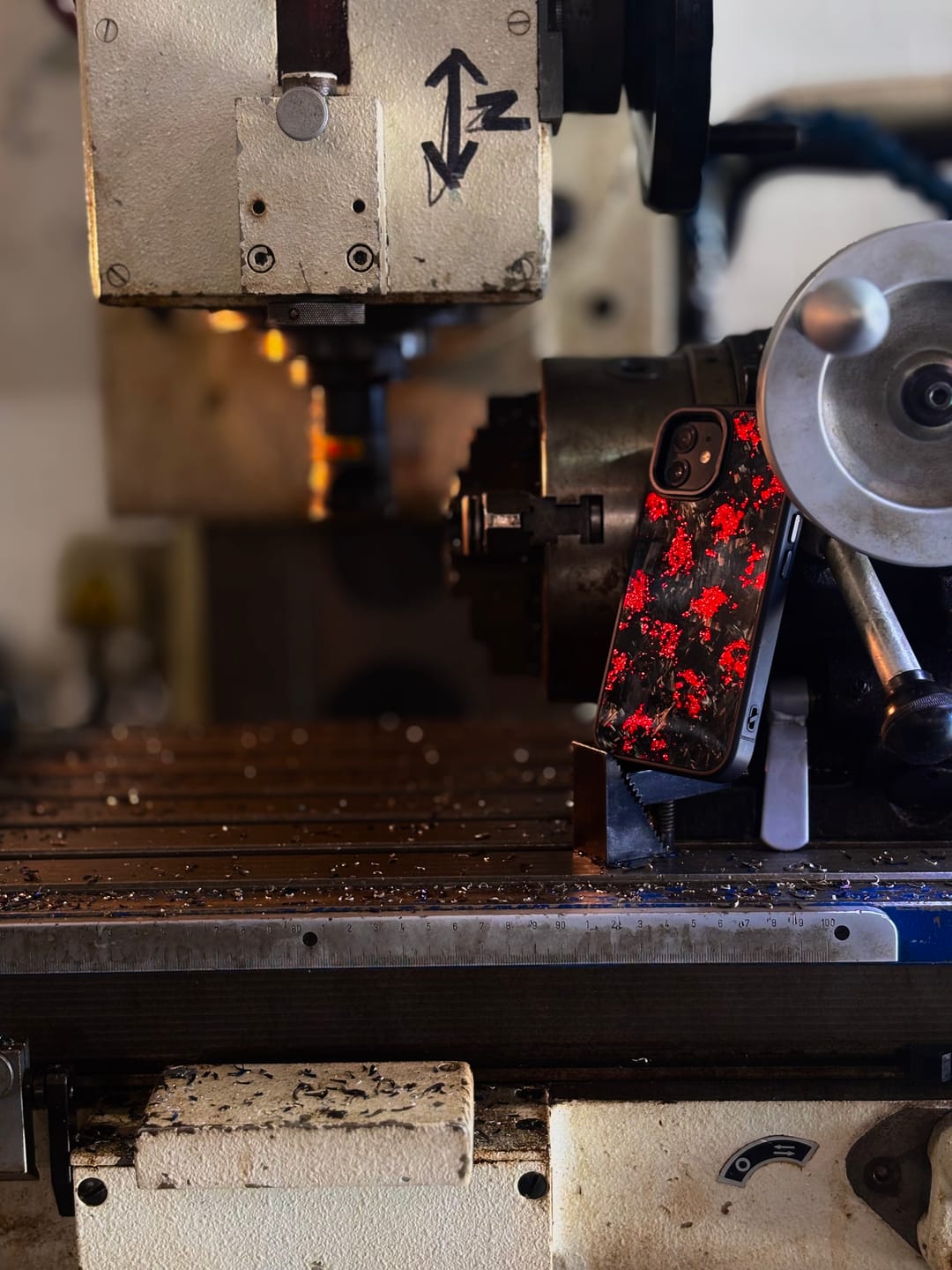 Customer photo review of Forged Carbon Red