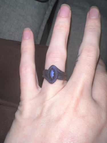 Customer photo review of NEW - Limited Edition! Pearl Colors Silicone Diamond Rings